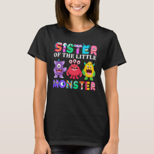 Schwester der kleinen Monster-Geburtstagsfamilie T-Shirt