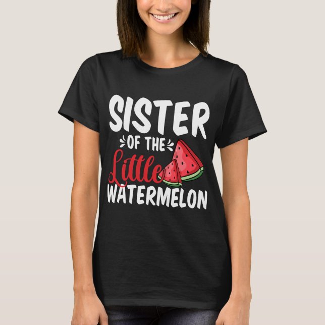 Schwester der kleinen Wassermelone Sommerküstenfam T-Shirt (Vorderseite)