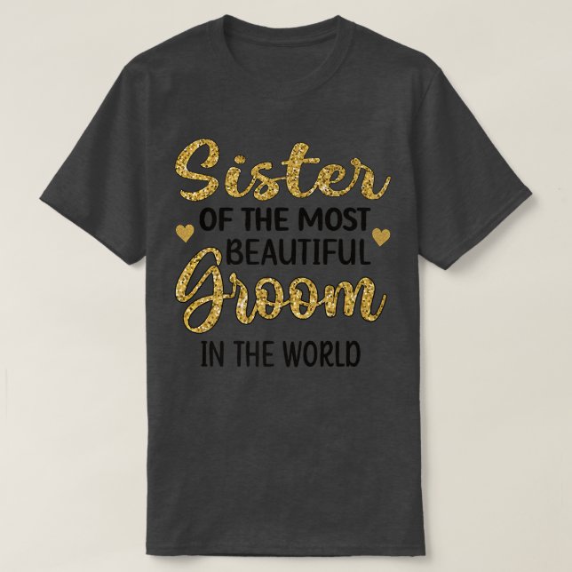 Schwester der schönsten Dusche T-Shirt (Design vorne)