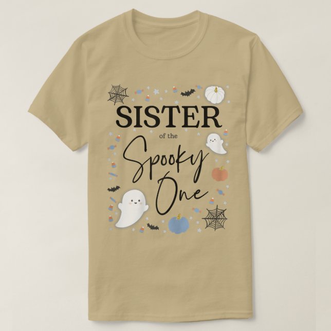 Schwester der Spooky One First Birthday Boy 1st Ha T-Shirt (Design vorne)