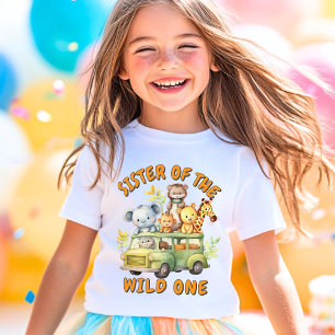 Schwester der Wilden Eine Safari zum Geburtstag T-Shirt