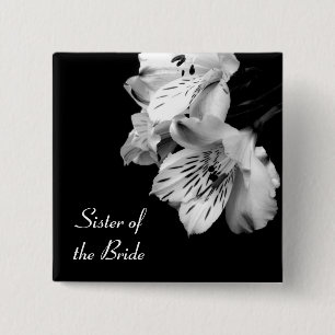 Schwester des Brautalstroemeria-Lilien-Knopfes Button