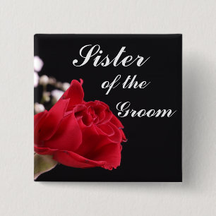 Schwester des Bräutigams Button