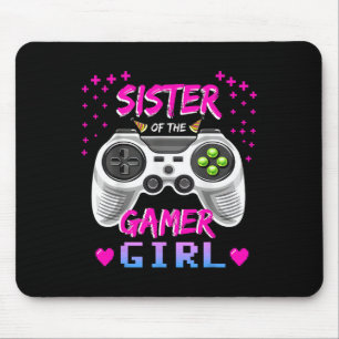 Schwester des Gamer-Girl-Videospiel-Geburtstags Mousepad