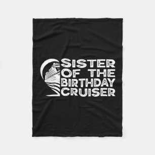 Schwester des Geburtstags-Cruisers Lustige Kreuzfa Fleecedecke