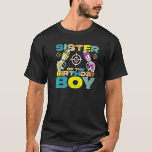 Schwester des Geburtstags-jungen Matching Laser Ta T-Shirt