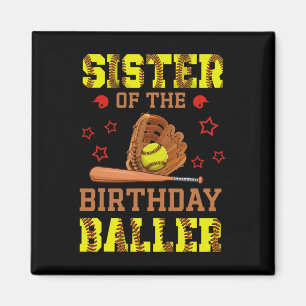 Schwester des Geburtstags Ller Softll Themen B-Day Magnet