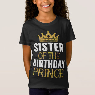 Schwester des Geburtstags Prince Boys Bday Party G T-Shirt