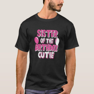 Schwester des Geburtstags Süsse Girl Party Themes T-Shirt