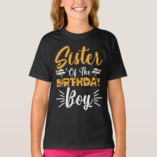 Schwester des Geburtstags T-Shirt (Vorderseite)