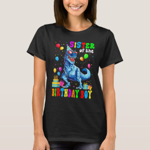 Schwester des Geburtstagsjungen Rex RAWR Dinosauri T-Shirt