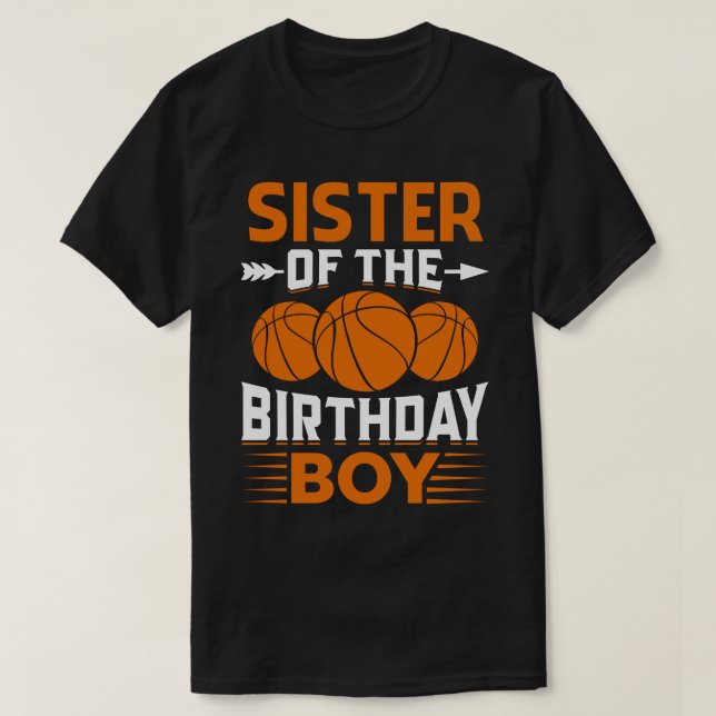SCHWESTER des Geburtstagskäbchens T-Shirt (Design vorne)
