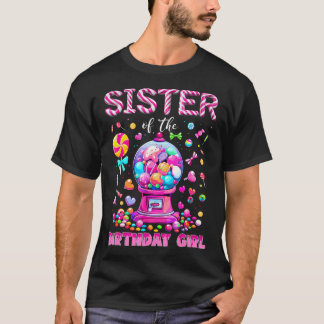 Schwester des Geburtstagskind Süßigkeiten Geburtst T-Shirt
