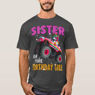 Schwester des Geburtstagsmädchen Unicorn Monster T T-Shirt