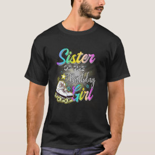 Schwester des Geburtstagsmädchens Rollschuhläufer T-Shirt