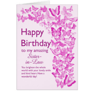 Schwester des Gesetzes Birthday Butterfets