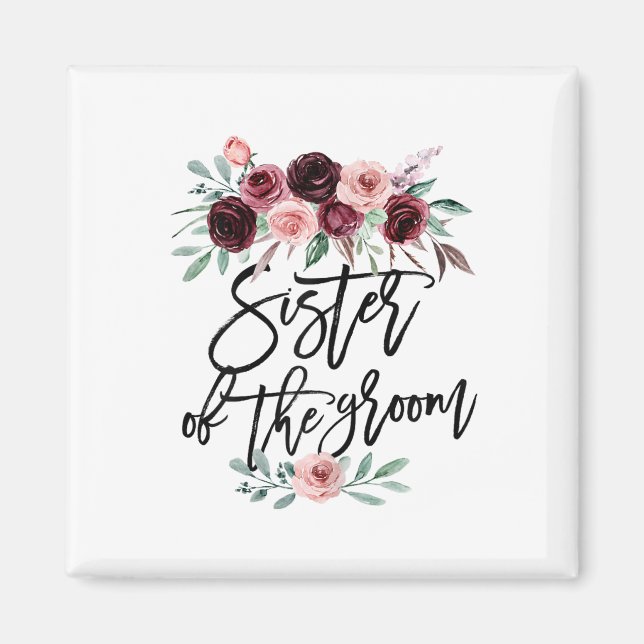 Schwester des Groom Hochzeit ungesetzliche Brautju Magnet (Vorne)