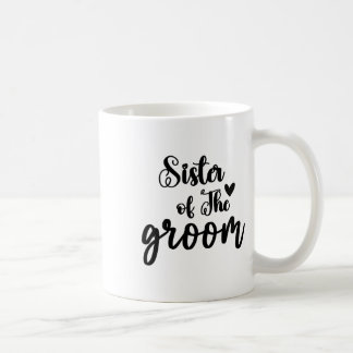 Schwester des Groom-Hochzeitssemble-Brautparty Kaffeetasse