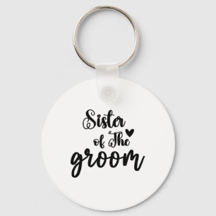 Schwester des Groom-Hochzeitssemble-Brautparty Schlüsselanhänger