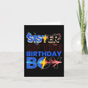 Schwester des Igels der Geburtstagsfamilie Party D Karte