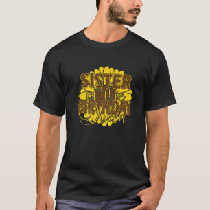 Schwester des Party der Geburtstagskarte T-Shirt