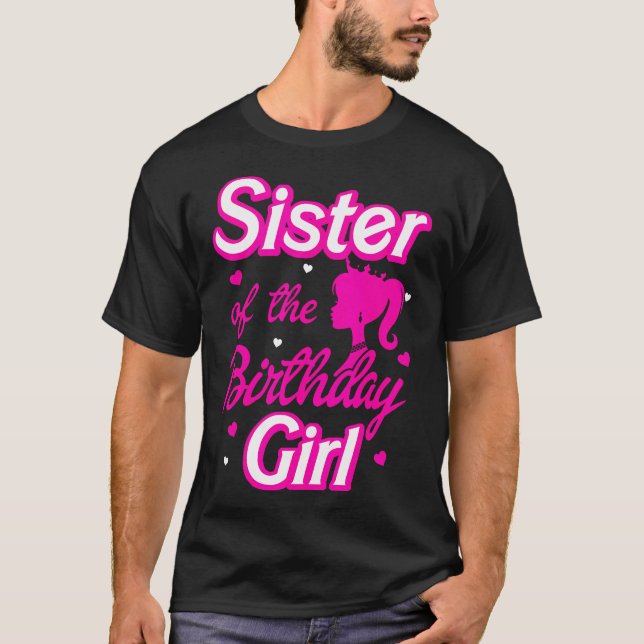 Schwester des Party der Girl Doll Familie Deko T-Shirt (Vorderseite)