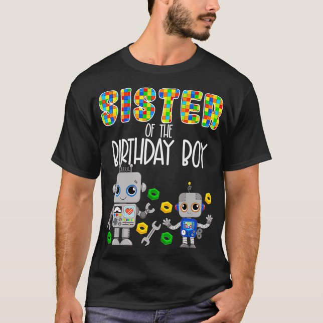 Schwester des Party Robotics B T-Shirt (Vorderseite)