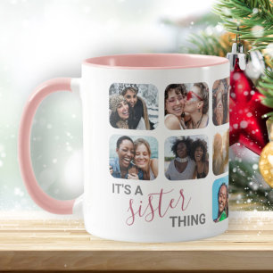 Schwester-Ding 14 Foto-Vorlage abgerundete Ecken  Tasse