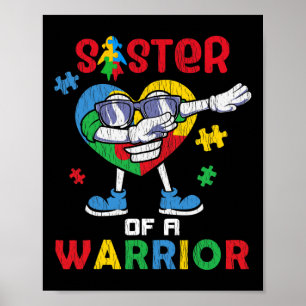 Schwester eines Kriegers Autistische Kinder Autism Poster