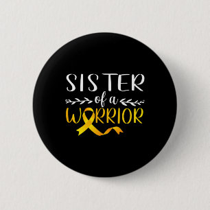 Schwester eines Kriegers Kinder-Sensibilisierungsk Button