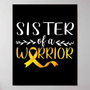 Schwester eines Kriegers Kinder-Sensibilisierungsk Poster