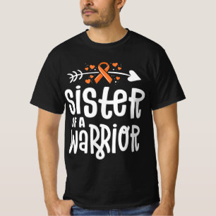 Schwester eines Orangenkrebses der Warrior-Familie T-Shirt