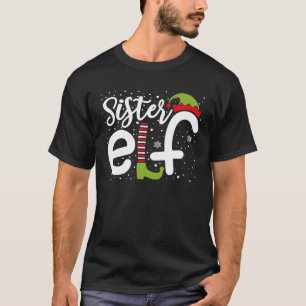 Schwester-Elf-Weihnachtsfeier passende Familien-Sc T-Shirt