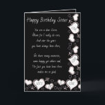 Schwester-Geburtstags-Karte Karte<br><div class="desc">Eine zu senden einer Schwester Geburtstagskarte,  die immer dort hat helfen sollen und Chat mit den glücklichen Zeiten des Lebens und den traurigen Zeiten.</div>