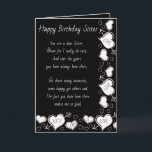 Schwester-Geburtstags-Karte Karte<br><div class="desc">Eine zu senden einer Schwester Geburtstagskarte,  die immer dort hat helfen sollen und Chat mit den glücklichen Zeiten des Lebens und den traurigen Zeiten.</div>