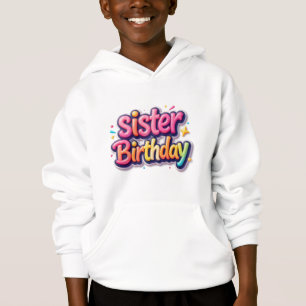 Schwester Geburtstags-Regenbogen-Blasen-Geschenk f Hoodie