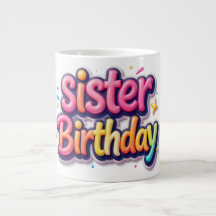 Schwester Geburtstags-Regenbogen-Blasen-Geschenk f