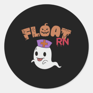 Schwester Geist Boo Crew Halloween Krankenpflege F Runder Aufkleber