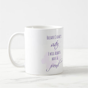 Schwester-Geschenk-Tasse mit Tasse