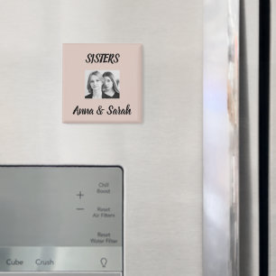 Schwester-Geschenkmagnet – Personalisiert mit Name Magnet