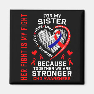 Schwester-Herzkrankheit-Bewusstseins-CHD-passende Magnet