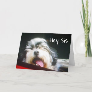 SCHWESTER I BIN **HANGIN' OUT TO SAGE FAPPY BIRTHD KARTE