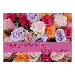 Schwester in Law Happy Mother's Day Rose Card