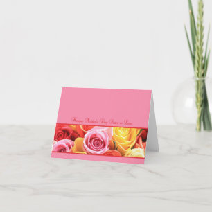 Schwester in Law Happy Mother's Day Rose Card Karte