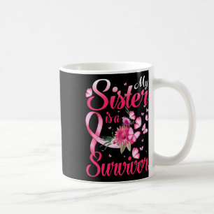 Schwester ist ein Geschwätz-Brustkrebsgeschenk Kaffeetasse