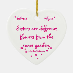 Schwester Keramik Ornament