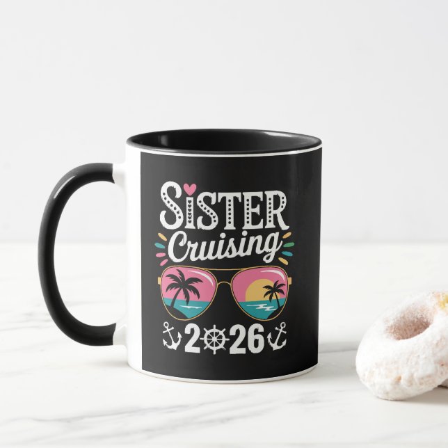 Schwester Kreuzfahrt 2026 Tasse (Mit Donut)