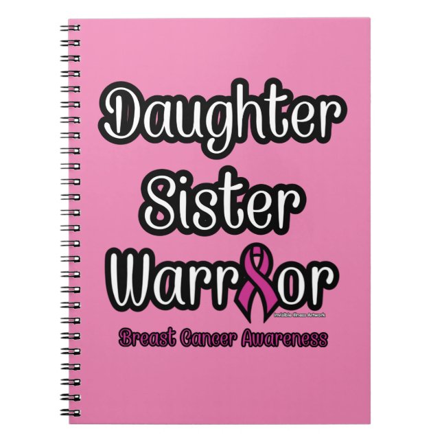 Schwester Kriegrior...Brustkrebs Notizblock (Vorderseite)