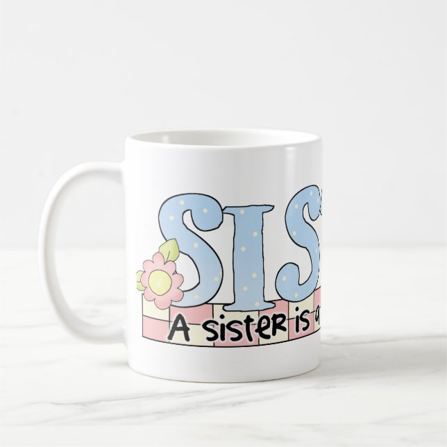 Schwester Liebe Friend Tasse Kaffee Tasse Cup (Links)