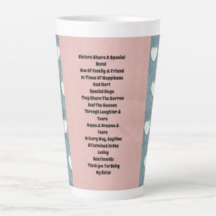 Schwester Marshmallow Herz Milchtasse